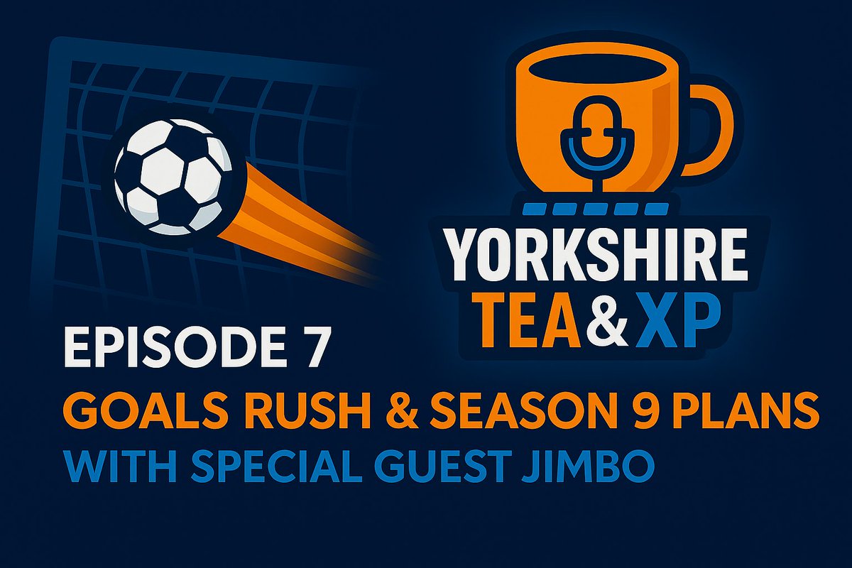 🎙️ Episode 7 premieres tonight at 6pm UK / 7pm CEST!

This week we’re joined by <a href="/Jimbola27/">Jimbo</a> to talk all things Goal Rush, Season 9 plans, and of course - Tactics Corner ⚽☕

📺 YouTube: youtu.be/XR_PiV0dkMs
🎧 Podcast: creators.spotify.com/pod/show/yorks…

#PlayMFL #MFL #YTXP