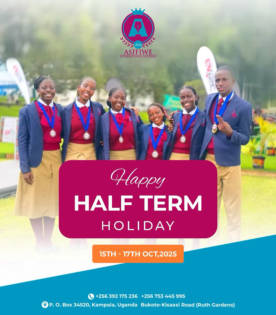 AsifiweAcademys's tweet image. "Wishing all our students, staff, and families an amazing Half Term Break! 🌴✨ Recharge, relax, and make unforgettable memories! 🙌 See you soon, Asifiwe International Academy community! #AsifiweInternationalAcademy #HalfTermHoliday #RestAndRecharge #Asifiwe10"