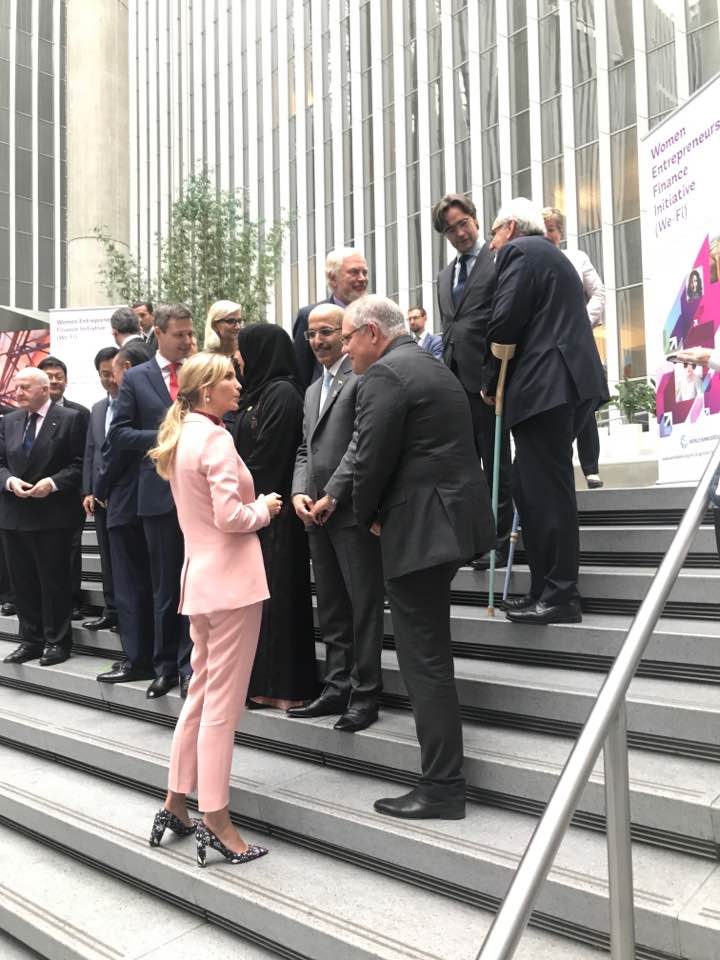 Eight years ago at the World Bank with Ivanka Trump — launching the Women Entrepreneurs Finance Initiative.

Her mind was as sharp as her tailoring.
Together, we aligned vision, capital, and influence — and turned it into action.
