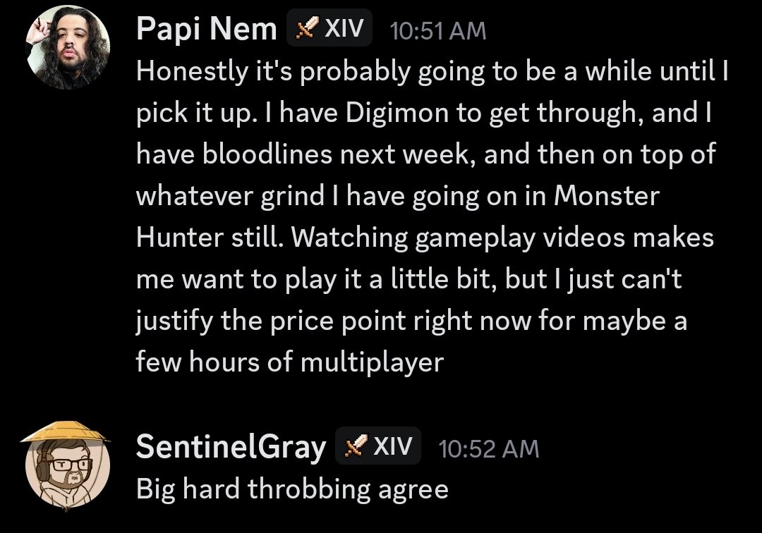 Become my friend and you too can have degenerate out of pocket responses on a regular basis.

Context: Talking about BF6