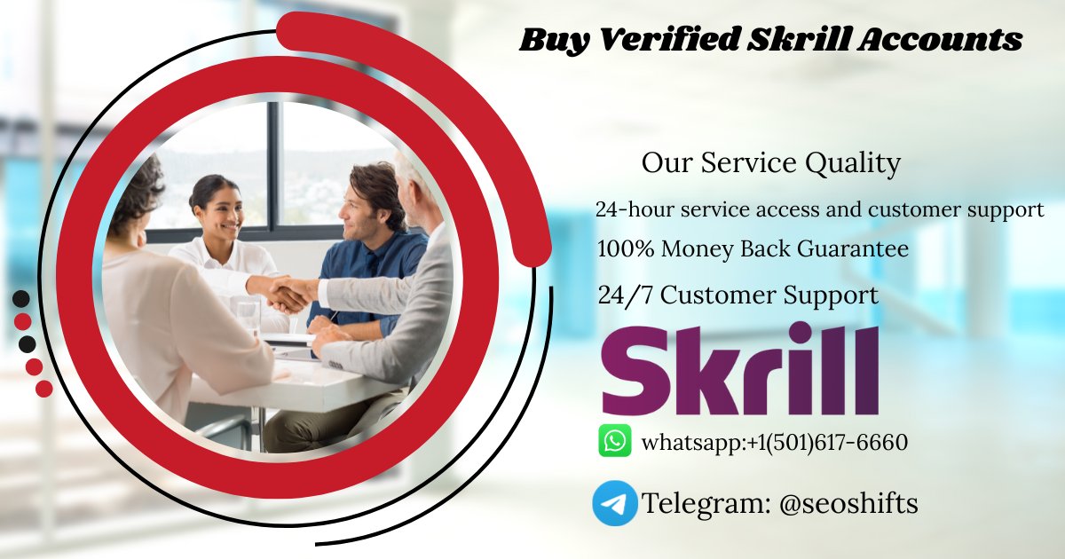 nnhgmhgbfb's tweet image. A verified Skrill account makes online payments simple. When you buy verified Skrill accounts, you can send and get money fast.
seoshifts.com/product/buy-ve…
Email: seoshifts@gmail.com
Telegram: @seoshifts
whatsapp:+1(501)617-6660
#gaming #IndieGameDev