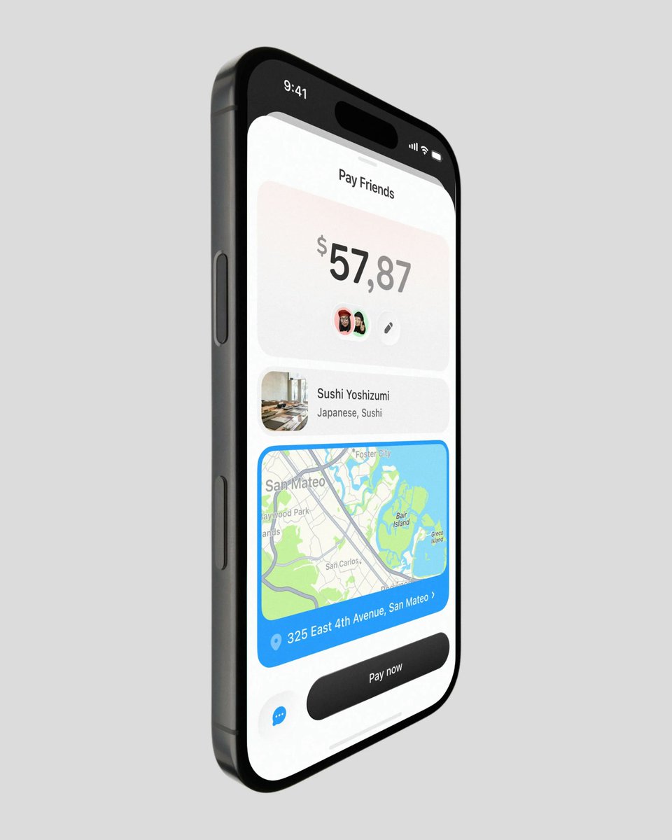 Friend payment interface by <a href="/0xSphere/">Studio Sphere</a>