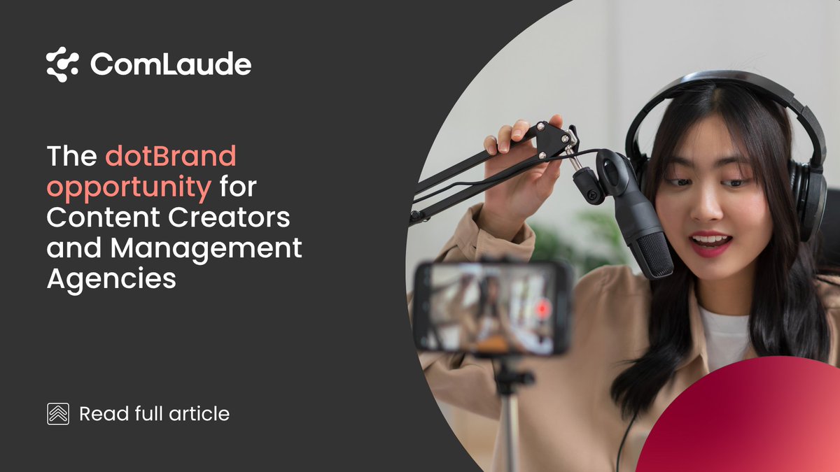 ✨ Content creators &amp; talent agencies: Ready to own your digital future?

ICANN’s 2026 #dotBrand window may be your only chance for years. Total control, security &amp; trust for your brand.

👉 Read more: comlaude.com/dotbrand-oppor…

#ICANN2026