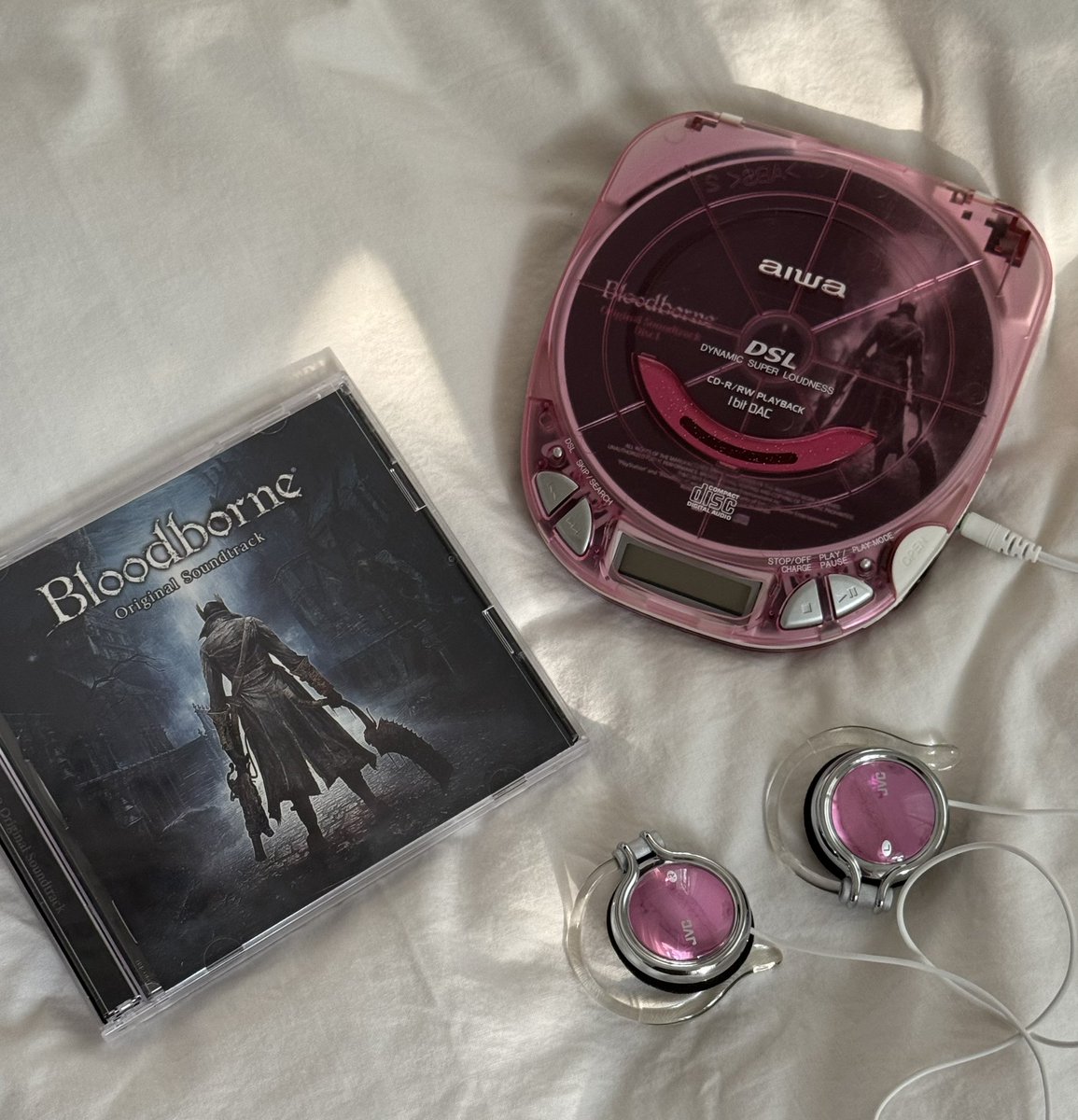 what if we listened to bloodborne music on a portable CD player :)