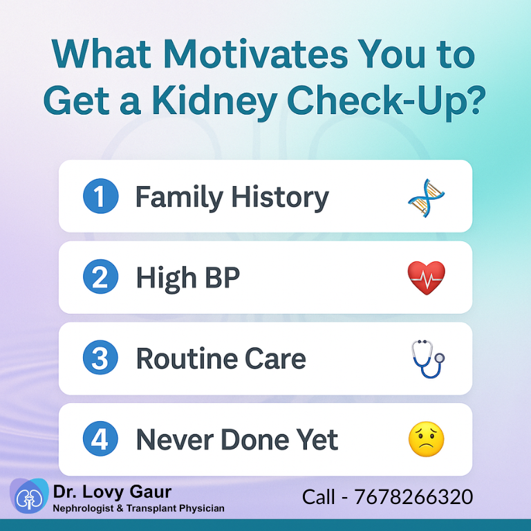 LovyGaur's tweet photo. What Motivates You to Get a Kidney Check-Up?
Dr. @LovyGaur , Nephrologist
Senior Consultant – Nephrology & Kidney Transplant
📍 Medanta Hospital, Noida | Delhi NCR
#drlovygaur #kidneyhealth #nephrology #KidneyCare #DelhiNCR #MedantaNoida #RoutineCheckUp #HealthyKidneys https://t.co/auQ0skt1Lh