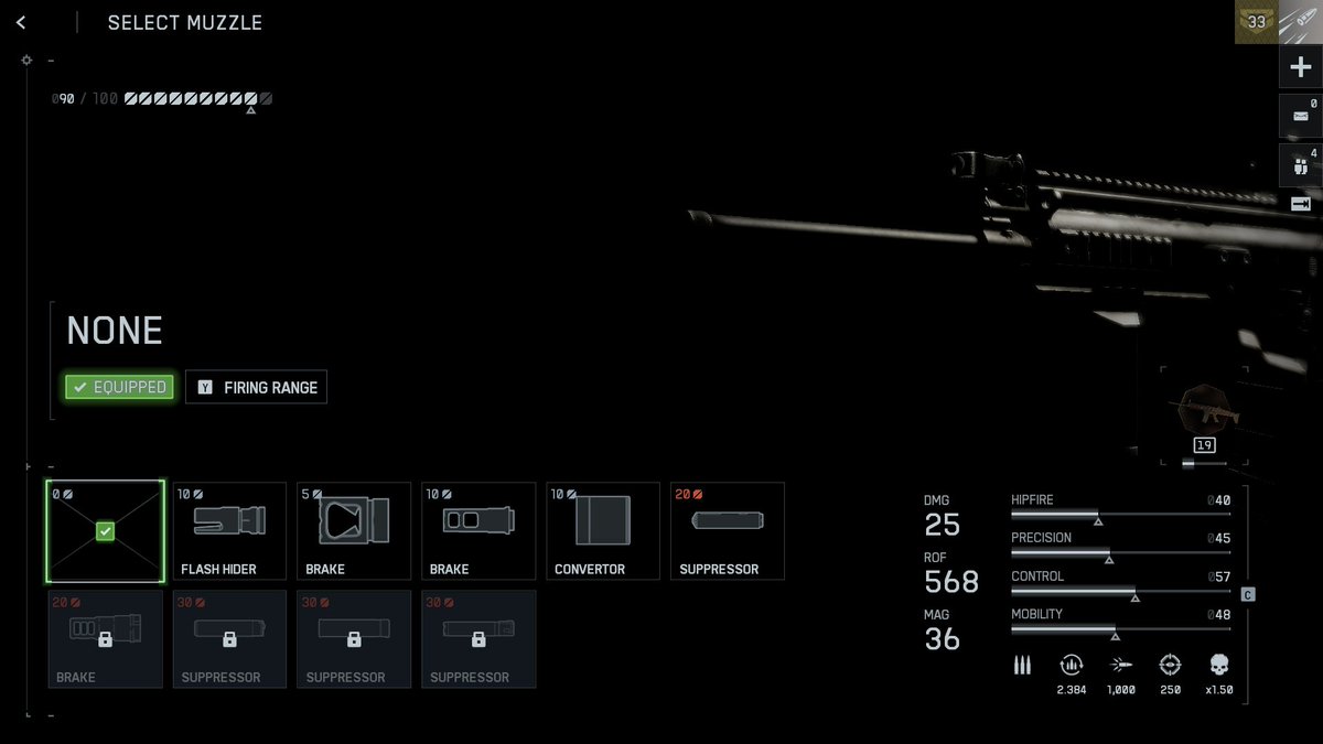 Not sure if anyone pointed this out already, but you can't choose "none" for the muzzle slot in the <a href="/Battlefield/">Battlefield</a> 6 gun customization menu. It always defaults back to the flash hider once I leave the menu.