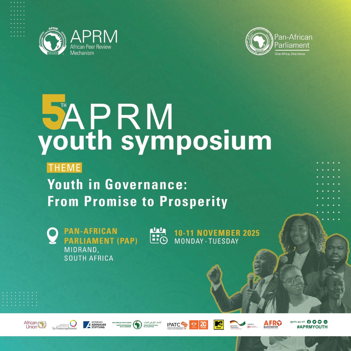 Registration for the 5th #APRMyouth Symposium is now open. Register here: forms.office.com/r/sGeZs3QTmx

#APRMyouth #APRM