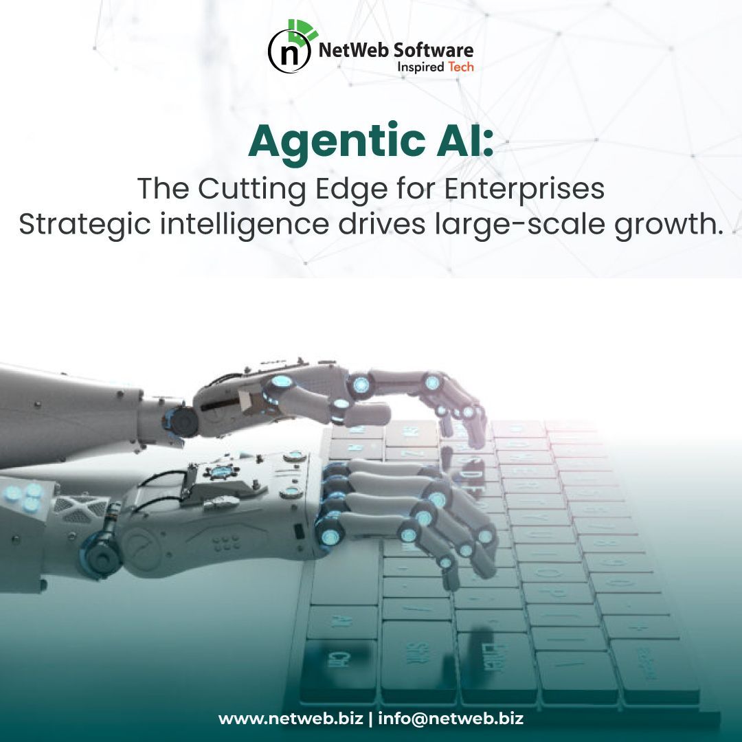 netwebsoftware's tweet image. In today’s dynamic landscape, technology must strengthen—not just support—business strategy.
Agentic AI empowers enterprises with intelligent automation, autonomous decisions, and continuous growth.
👉 Discover your competitive edge: bit.ly/450nWtu