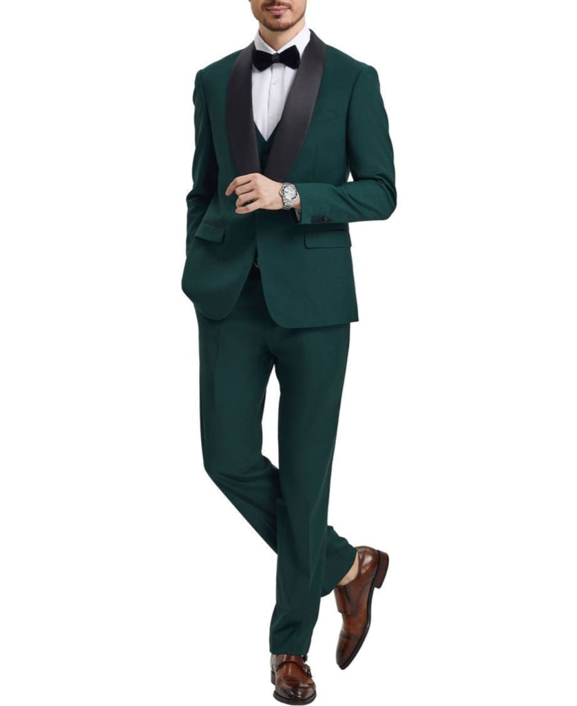 SuitsOutlets's tweet image. 🤯 You won’t believe this! Stacy Adams - Green 3 Piece Hybrid Fit Tuxedo Satin Shawl Lapel selling at $259.95 🤯⏩ shortlink.store/twfikp0ue92s

#mensstyle #mensfashion #styleinspo #styleoftheday