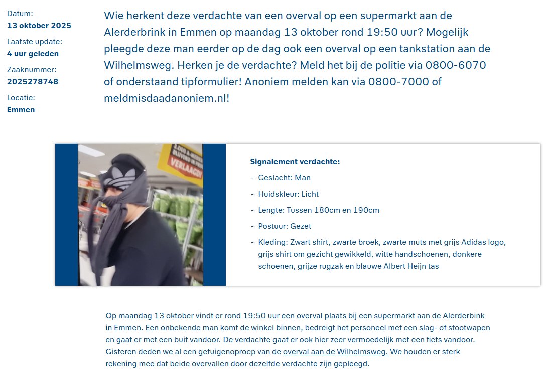 Hij was wel goed voorbereid!