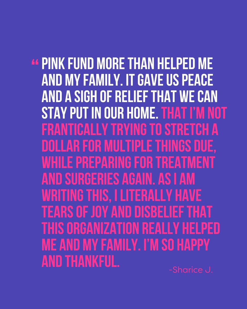 Sharice’s journey is a powerful reminder that no one fights alone. Because of your generosity, she and her children found peace during an incredibly difficult time. You can do the same for others. Donate today—because no one should face breast cancer alone. 🌷