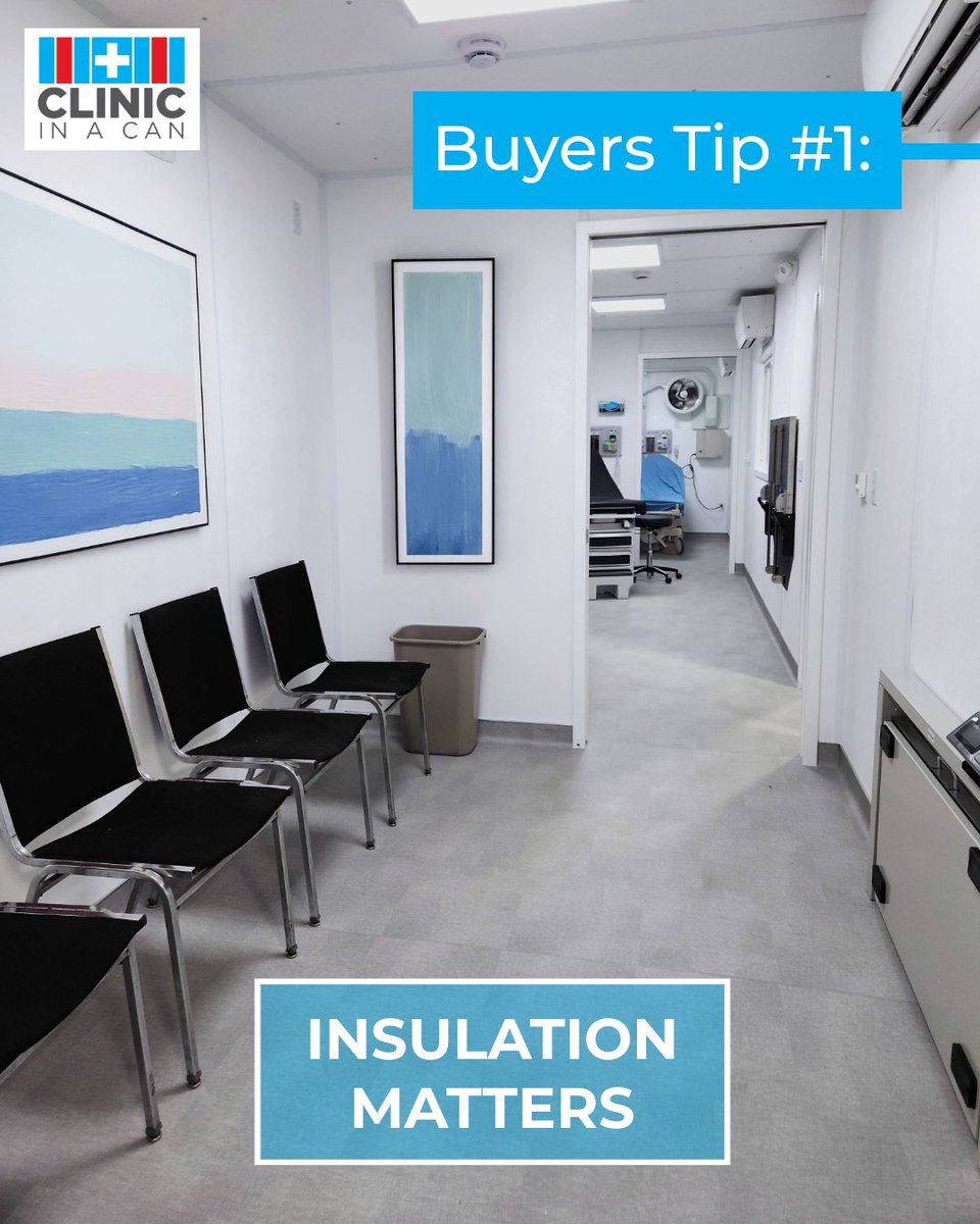 clinicinacan's tweet image. 🚨 Buyer’s Tip: Don’t skimp on insulation for your containerized clinic. It ensures comfort and prevents condensation issues. Prioritize insulation for a better environment. #ContainerClinic #InsulationMatters