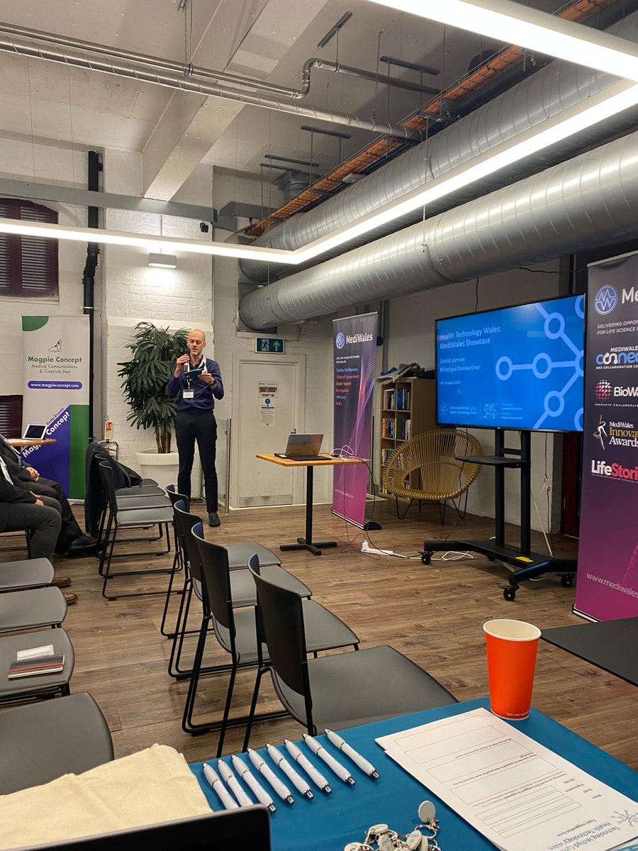 TechIechydCymru's tweet image. Diolch @mediwales  am gynnal digwyddiad ysbrydoledig arall. Cyfle gwych i glywed y datblygiadau diweddaraf sydd yn digwydd yn sector gwyddorau bywyd ffyniannus Cymru