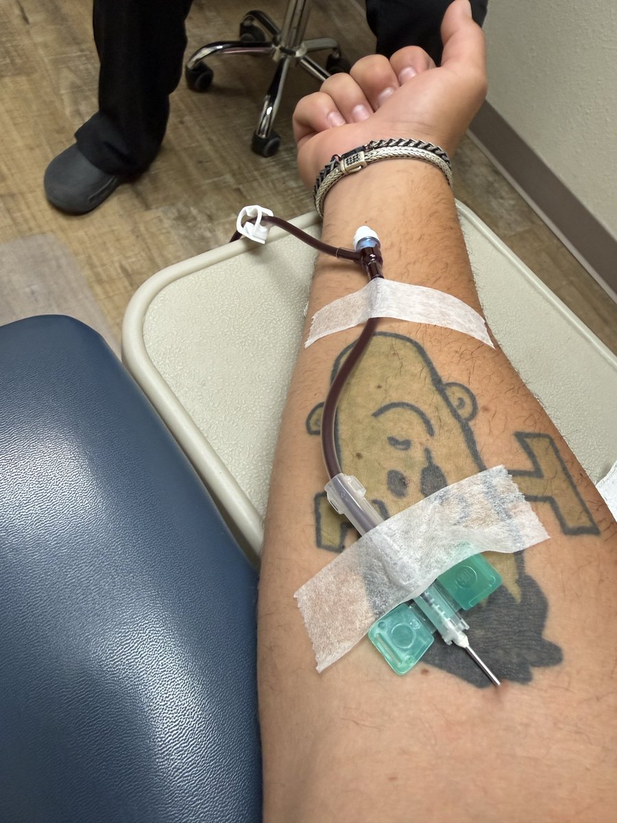 TRT gang doing the thang today. 1st donation since getting on, let’s see how it helps.
