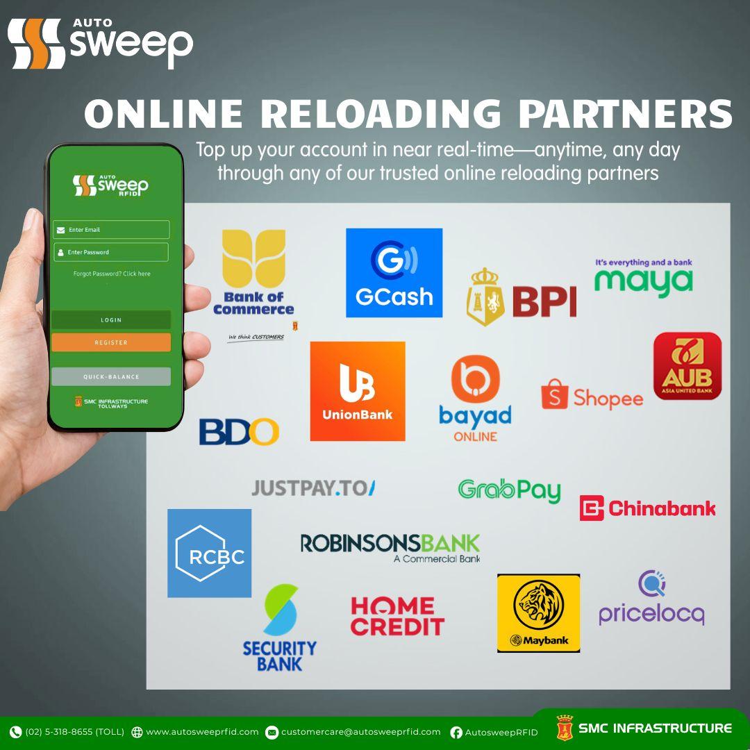 skyway_somco's tweet image. Reload your account anytime through our online reloading partners