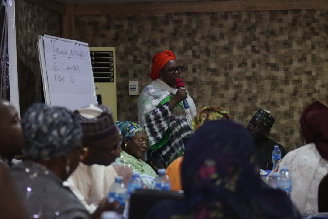 "Women are not a threat. They are partners in progress," Dr. Salma Anas Ibrahim, SA, to the President on health while declaring the workshop open.