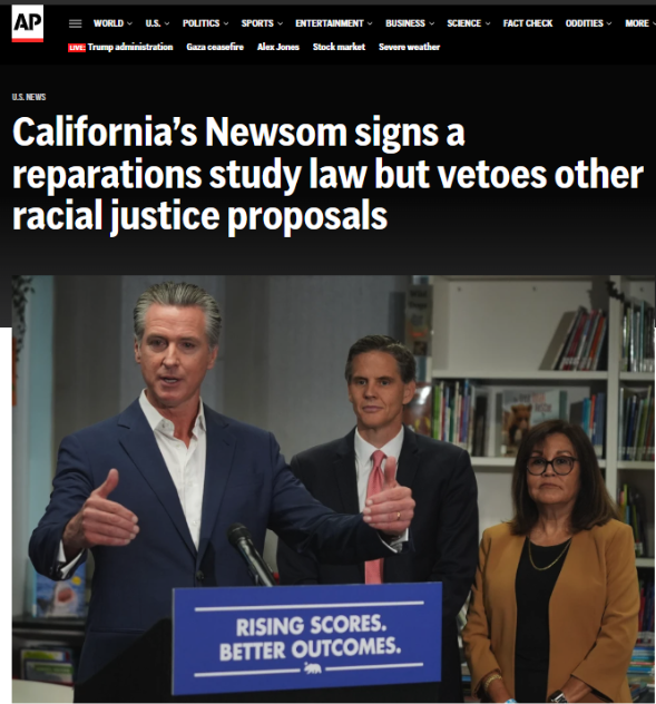 Chad_Boogie's tweet photo. If you're keeping score,
@CAgovernor vetoed all @CABlackCaucus Road to Repair bills EXCEPT #SB518 creating an all-inclusive state bureaucracy & #SB437 that @GavinNewsom wrote to funnel MILLION$ into STUDYING genealogy for YEARS.
Do you see the play?#Stall #Study #Distract #Delay https://t.co/3JtnQwBr0I
