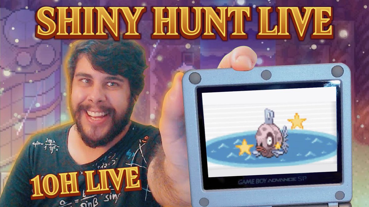Hoje não é domingo, mas é dia de pesca! Bora caçar Feebas shiny no Pokémon Safira direto do GBA! Vem pra live: youtube.com/live/XUScxpA8C…