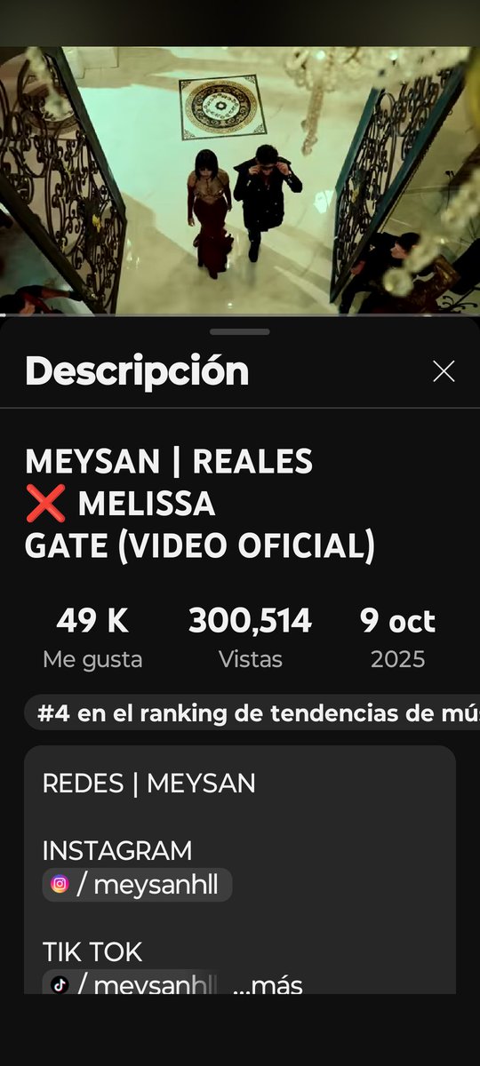pineda72392's tweet photo. Porque unidos somos más fuertes y todos tenemos un solo objetivo, apoyar a Melissa Gate
REALES sigue siendo tendencia mundial en Youtube 
Así que todos a combatir con reproducciones 
#MeliWeekGate
#PandillaGate
#PandillaGateX
#NoteInforma

https://t.co/eFIcCQDpHa https://t.co/m719RJpJPI
