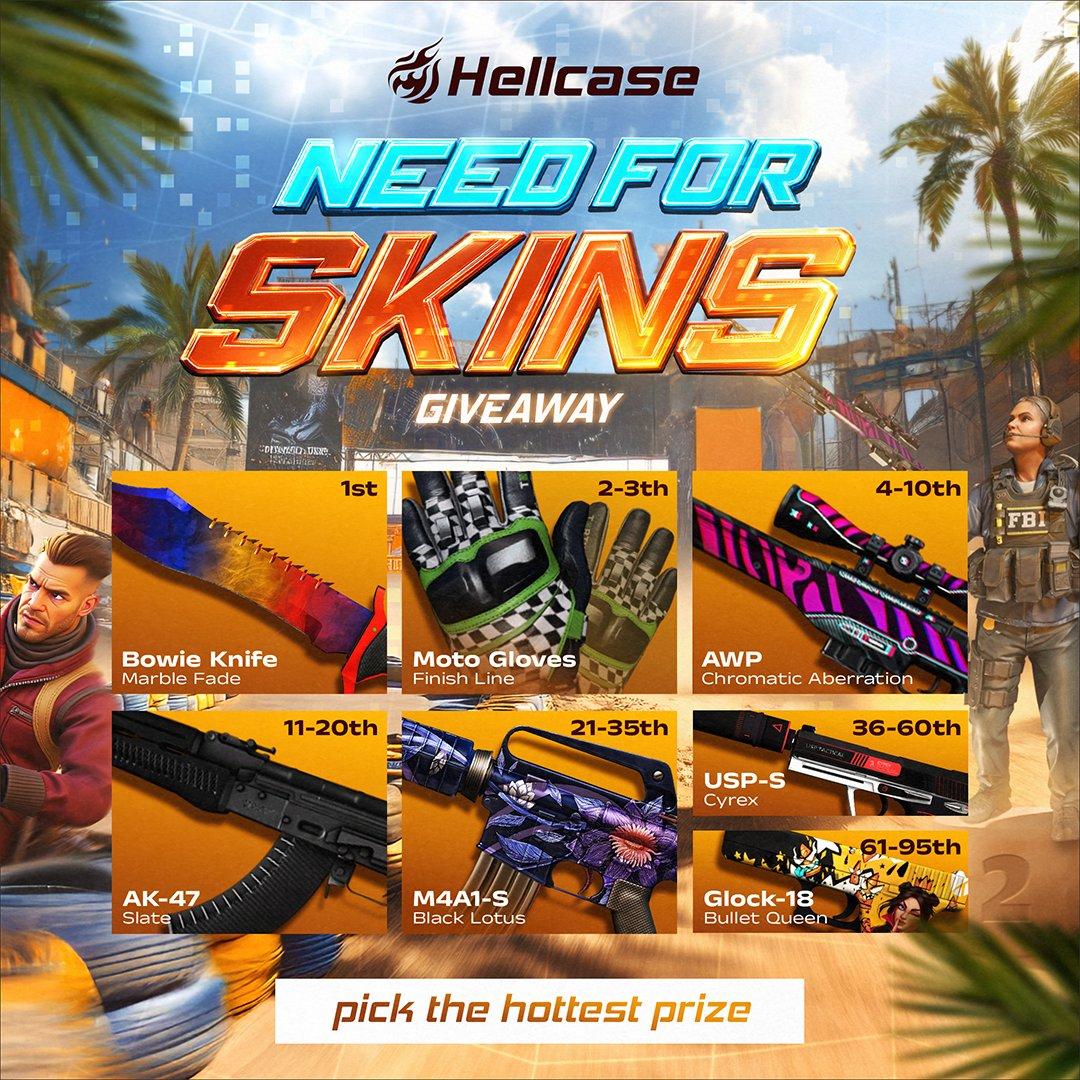 🔥 It’s cold outside, but the skins are still hot! 🔥
The Need for Skins Giveaway is live! 🏎️

👉 Enter here: hellcase.com/?ref=videopowe…

🌄 Hot Bonus: Free case, $0.70 balance boost, and +10% on every deposit!

🎯 Claim it now: hellca.se/videopower