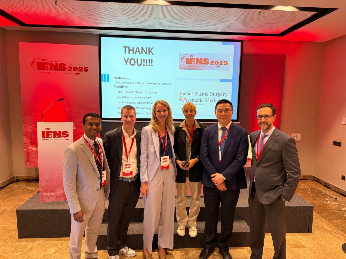 UNC_ENT's tweet image. The UNC Facial Nerve Center made a strong impact at the 15th International Facial Nerve Symposium (IFNS) in Madrid! 
#UNCENT #UNCFacialNerveCenter #FacialParalysis #Otolaryngology #IFNS2025 #UNCHealth