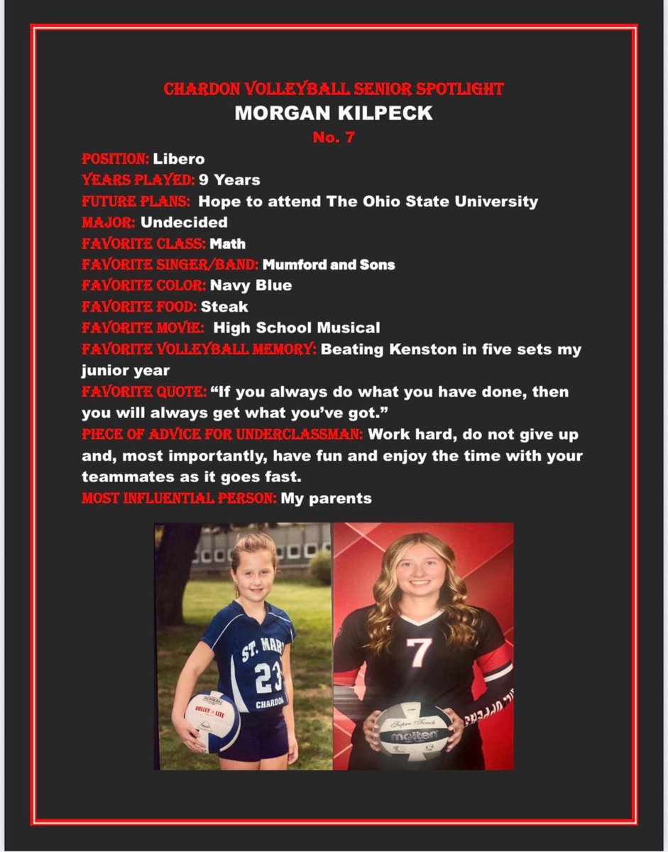 Chardon Volleyball tweet media