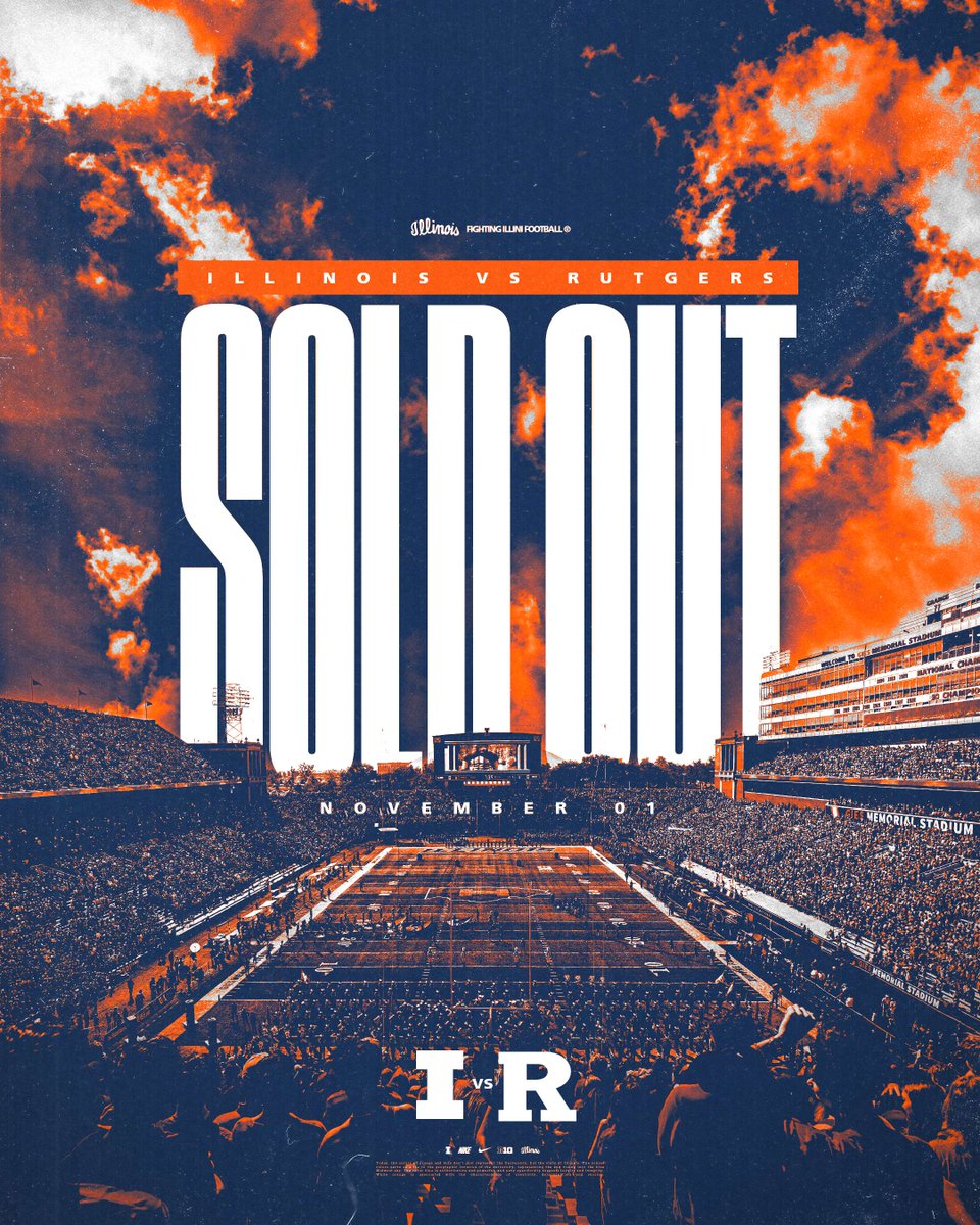 That’s four straight sellouts — Champaign is the place to be.