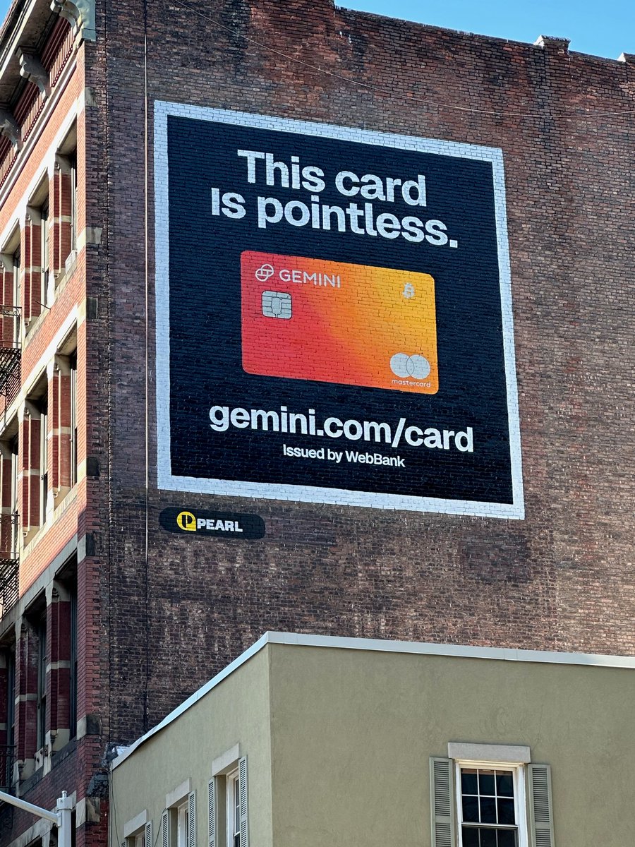 Gemini's tweet photo. Your credit card gives you points? 

We hate that for you. https://t.co/7qrrtGlAAK