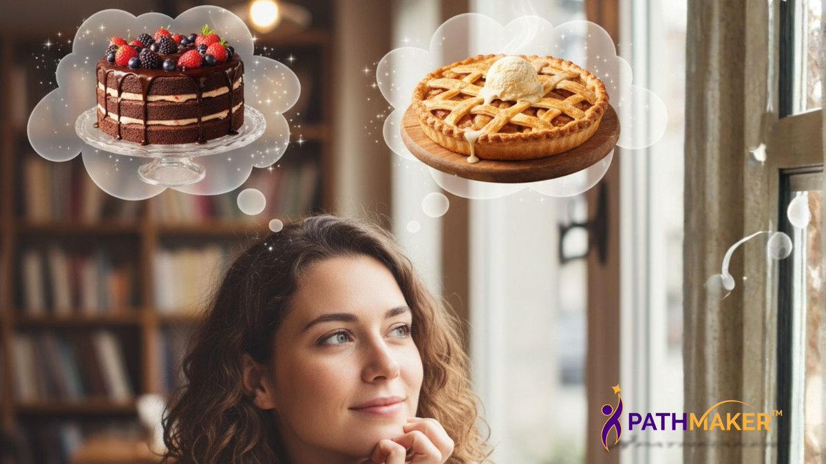 thepathmakerapp's tweet image. Life is full of choices—kind of like picking your favorite dessert. On this National Dessert Day, treat yourself to something sweet —and remember that with PathMaker, making decisions doesn’t have to be as hard as choosing between cake and pie.

#NationalDessertDay #PathMakerApp