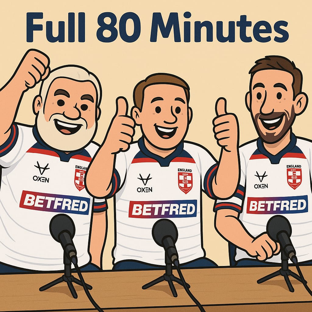 Premiering now 🔴

The Full 80 is back!

No <a href="/TheGameCaller/">The Game Caller 🗣🎙📻</a> is sidelined but <a href="/SMTMUK/">ShowMeTheMoneyUK</a> <a href="/SMTMUKJoe/">Joseph Harrison</a> &amp; <a href="/SMTMUK_Partners/">Showme Jimmy</a> are return to Rugby League action

youtu.be/pxLKLb1Lnkk