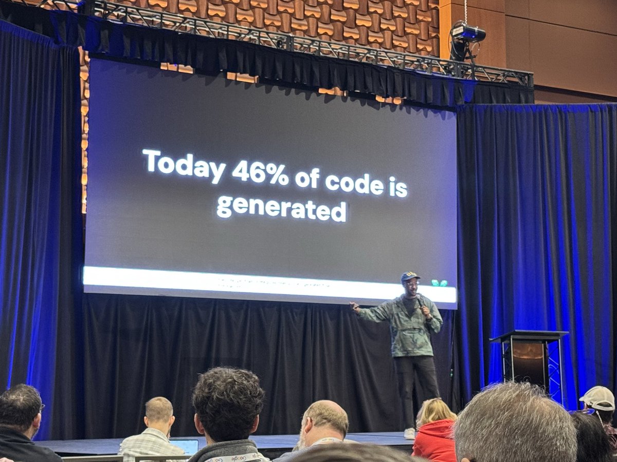 robocell's tweet image. Watching @bdougieYO talk about open source and AI at #AllThingsOpen!