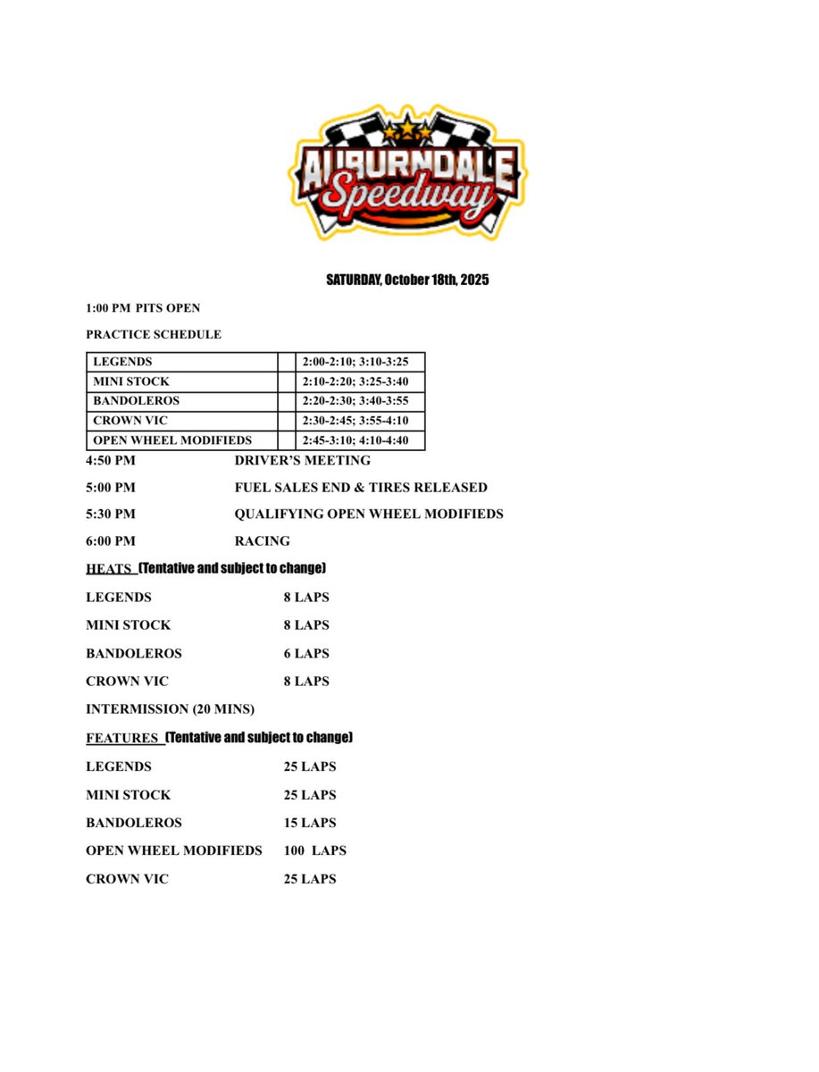 Auburndale Speedway (@a_dalespeedway) on Twitter photo 