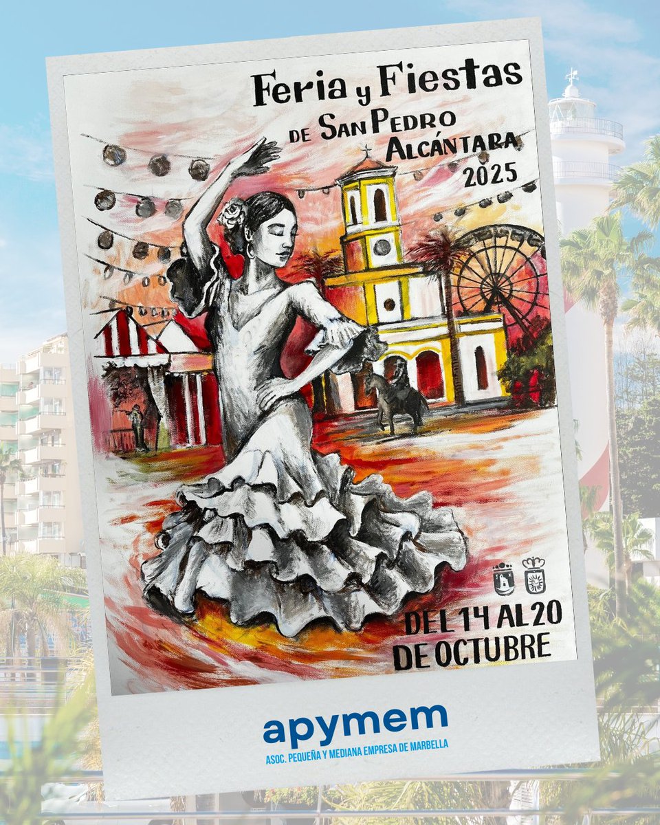 Apymem's tweet image. 🎉 ¡Hoy comienza la Feria de San Pedro Alcántara! 🎡💃

Desde APYMEM queremos felicitar a todos los sanpedreños y sanpedreñas en estos días de celebración tan especiales.

¡Feliz Feria a todos! 🎊
