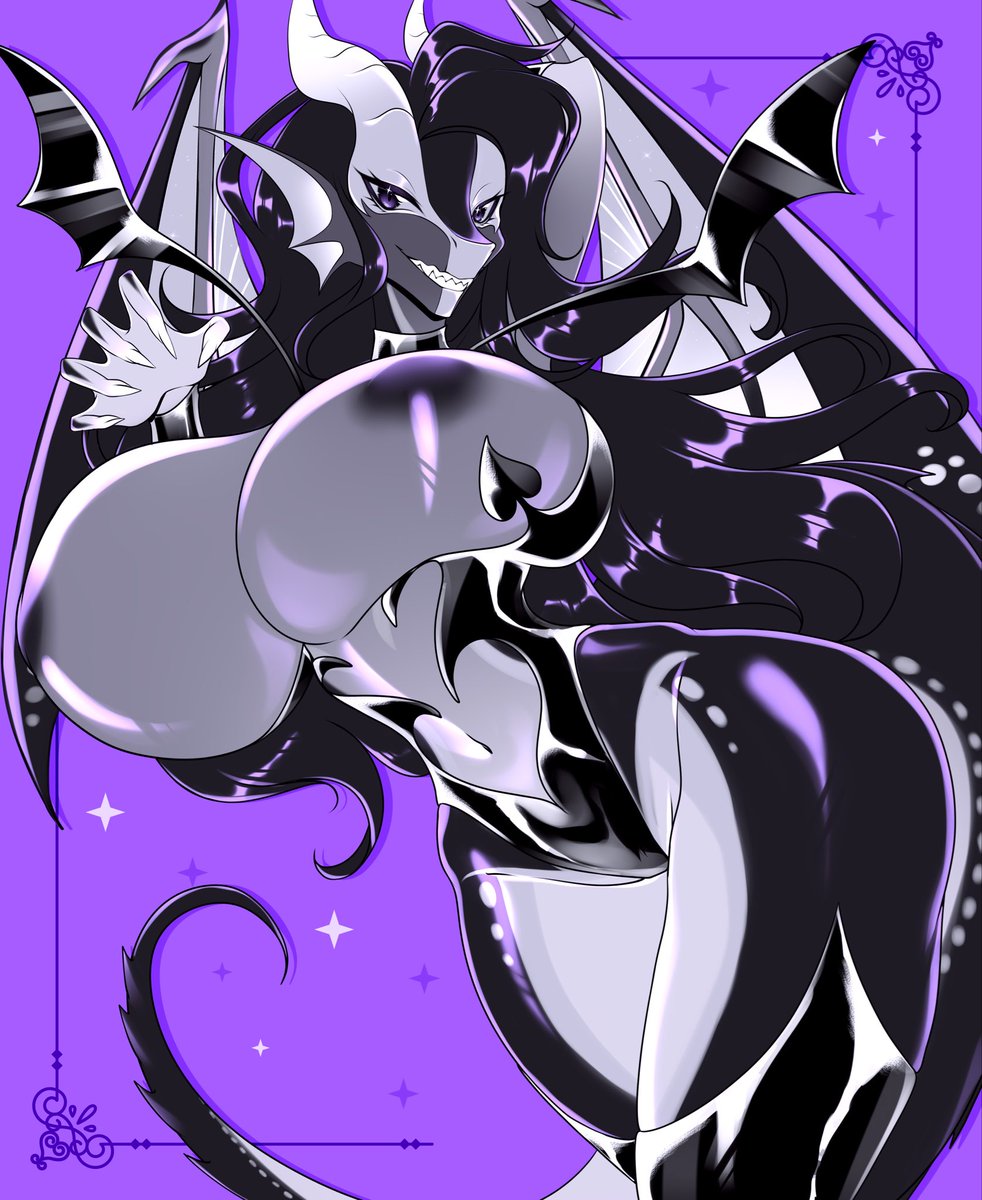 Some spooky October themed latex lingerie!
A fun reward from <a href="/nanninsfw/">Nanniras 🔞</a> :3