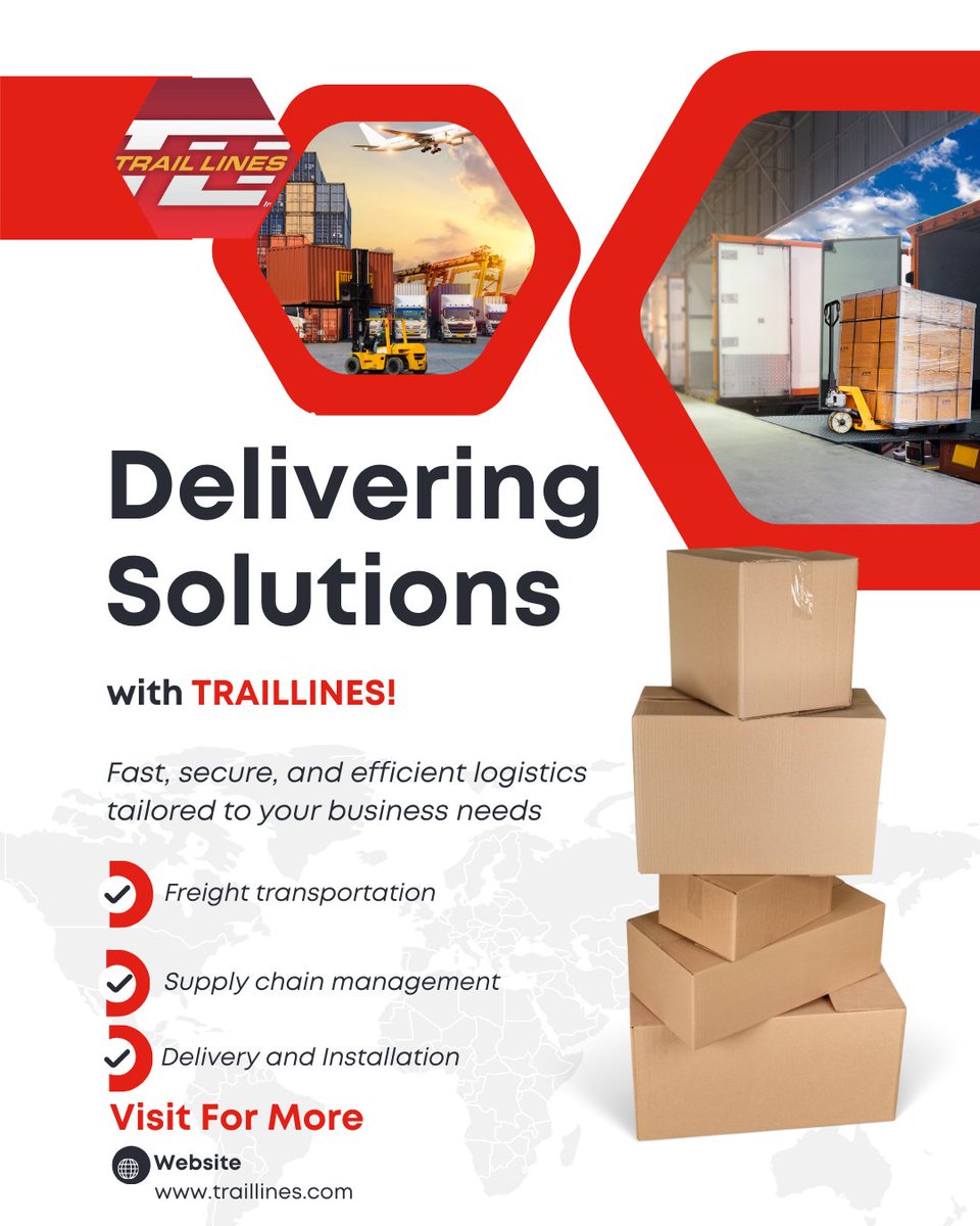 trail_lines's tweet photo. Delivering solutions with precision, reliability, and unmatched industry insight. From first mile to final destination — we’ve got it covered.

#LogisticsSolutions #FreightExperts #TruckingIndustry #SupplyChainLogistics #ReliableTransport https://t.co/6PL2UtSAwb