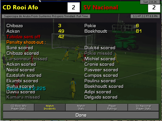 s3 starts with a 10 penalty shootout marathon and my keeper misses. boo!