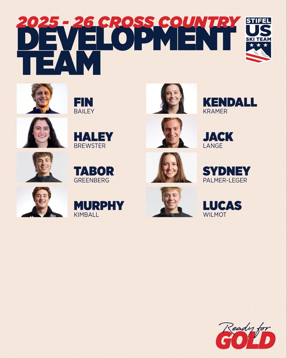 usskiteam's tweet photo. Here we goโผ๏ธ Meet your 2025-26 Stifel U.S. Cross Country Ski Team ๐บ๐ธ
#stifelusskiteam #readyforgold @Stifel https://t.co/7Yj59NhM0V