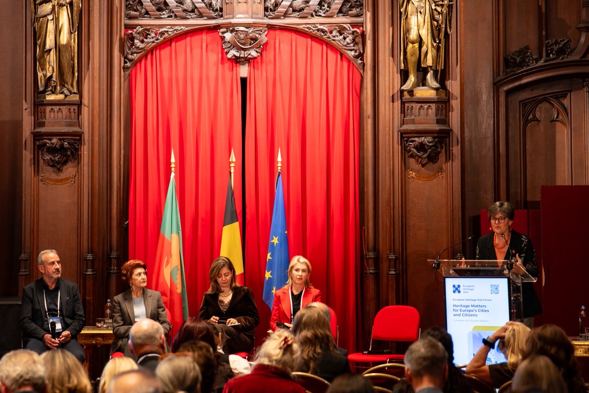 EurHeritageHub's tweet image. Our Project Leader @SneskaEN has helped to wrap up the “Heritage Matters for Europe’s Cities and Citizens” #HubForum with these takeaways:

🔺 Cultural heritage is a bridge for EU reunification
🔺 Culture is a tool for cohesion and integration
🔺 Culture is a beacon for democracy