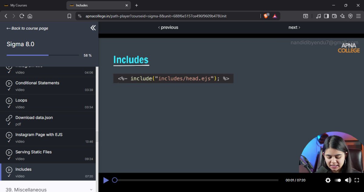dibyendu2005's tweet image. 🎯 Day 42 of #100DaysOfCode
Leveled up my EJS game today 😎
💡 Learned:
📦 Passing data to EJS
📸 Built a mini “Instagram EJS”
🔁 Loops & conditionals
🧩 Includes for cleaner code
Frontend + Backend = perfect combo 💥
#EJS #Nodejs #Backend #WebDev #BuildInPublic
