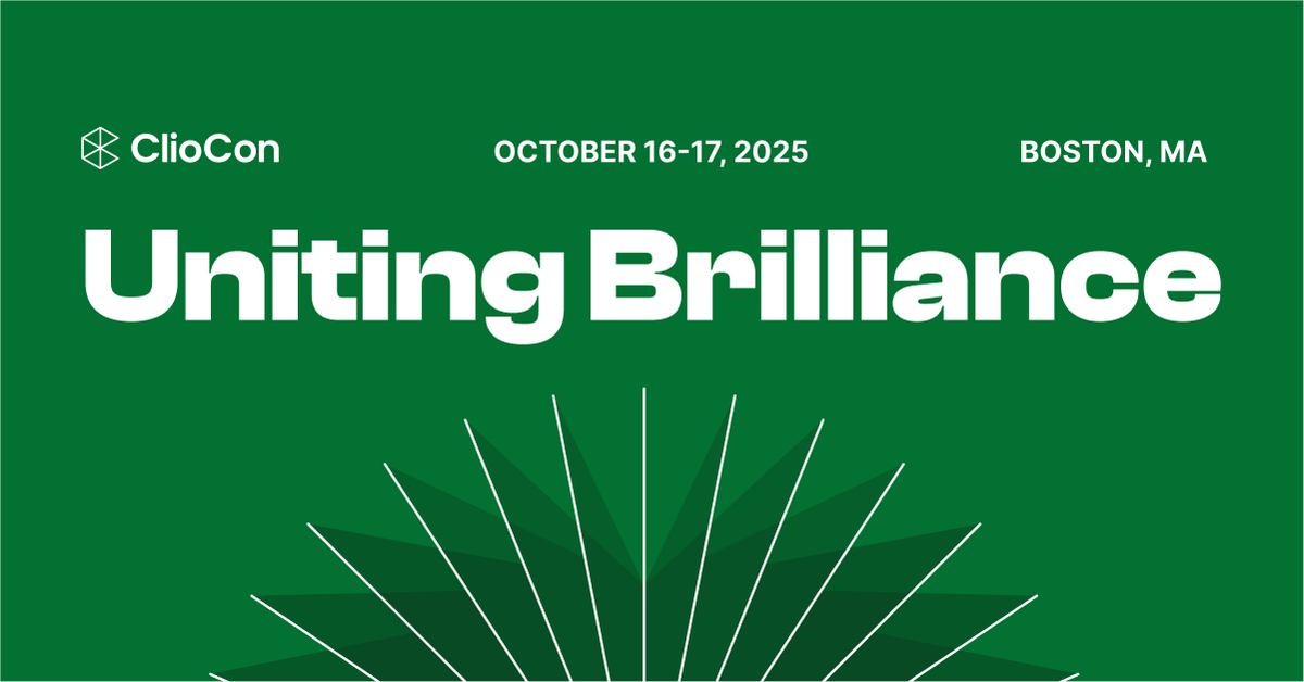goclio's tweet photo. Attending #ClioCon2025? Pre-registration opens TOMORROW, October 15th from 3-7pm!
Head to the Main Lobby at the Hynes Convention Center Plaza Level to pick up your badge and wristband. ๐คฉ https://t.co/Qlj8tO71aa