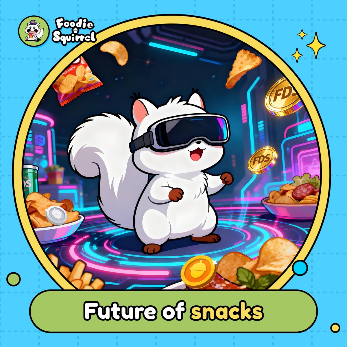 Foodiesquirrel_'s tweet photo. Tuesdays are for visionaries 👀✨

While others chase trends, Foodie Squirrel’s already building the future of snacks 🍪🚀

Stay hungry. Stay futuristic. Stay $FDS. 💚

#FoodieSquirrel #FDS #CryptoSnacks #TuesdayVibes https://t.co/a2sc7uI8Ny