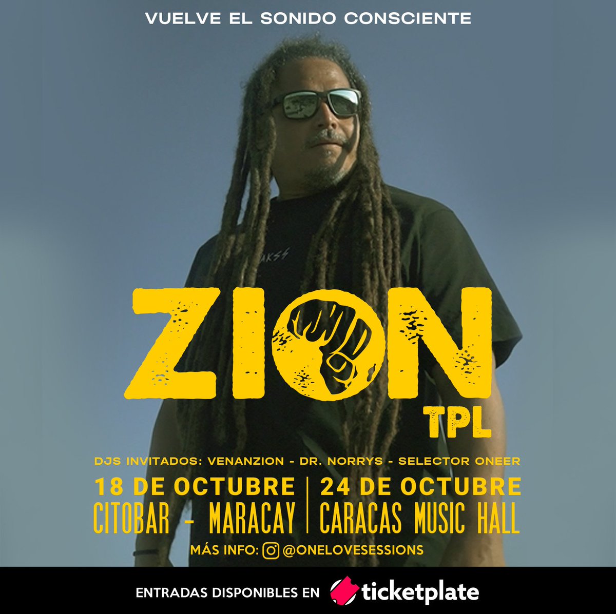 La banda Zion TPL vuelve a los escenarios, tendrá un show este sábado en Maracay, el próximo viernes otro en Caracas