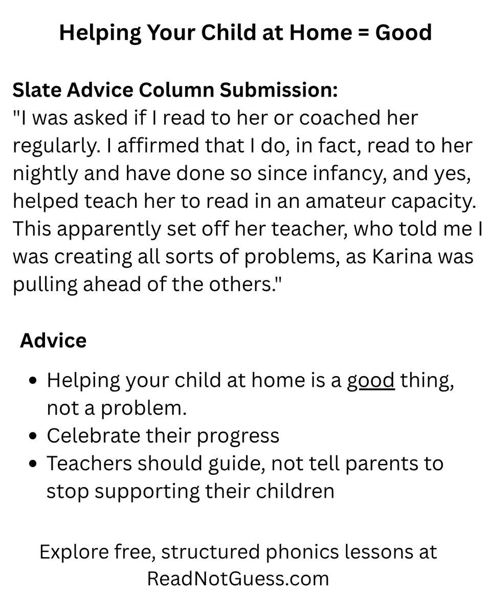 ReadNotGuess's tweet image. Helping Your Child at Home = A+ Parenting 🌟
#ReadNotGuess #Literacy #ReadingProgram