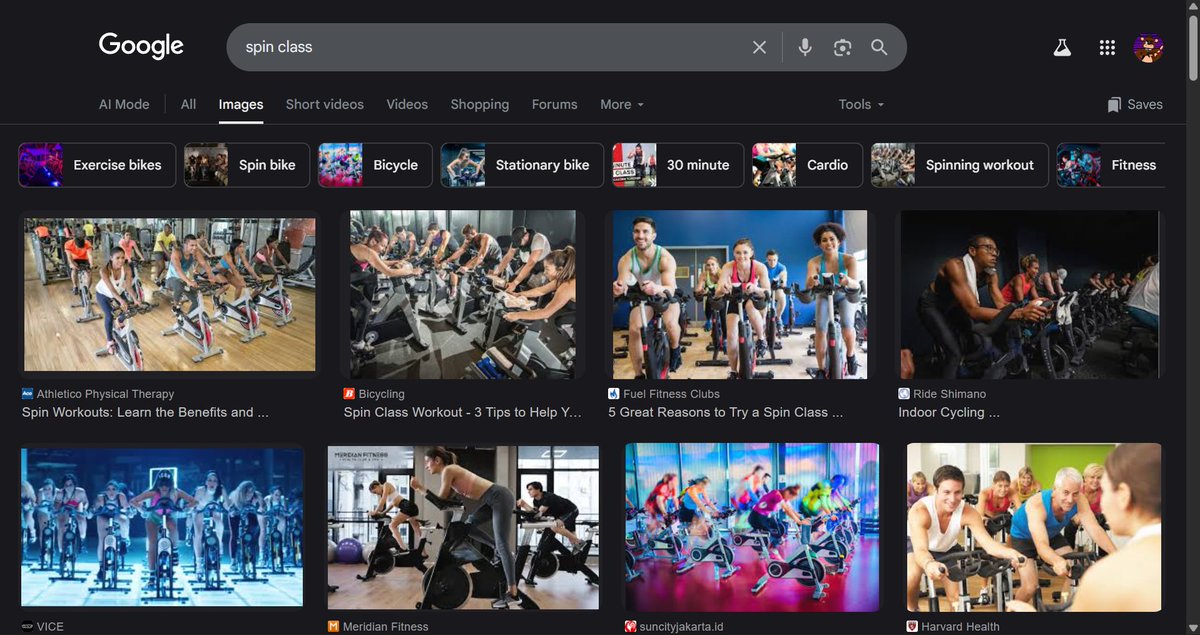 its... indoor group cycling thing...
