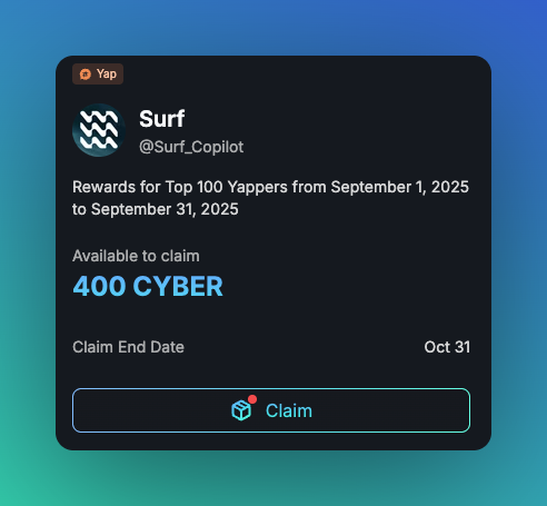 Monad 查詢沒有顯示實際數量，就先放著吧，月底再看

倒是 <a href="/Surf_Copilot/">Surf</a> 9月的薪水下來了，這個是實實在在進口袋的

好用一直用！

這邊提供 3 組 PRO 兌換碼，每組等同 3 天 PRO 會籍，FCFS：

PRO_TRIAL_Q6RX5X19RHD4
PRO_TRIAL_1DSMYM1LQMF1
PRO_TRIAL_Y308WGRWLIXT
