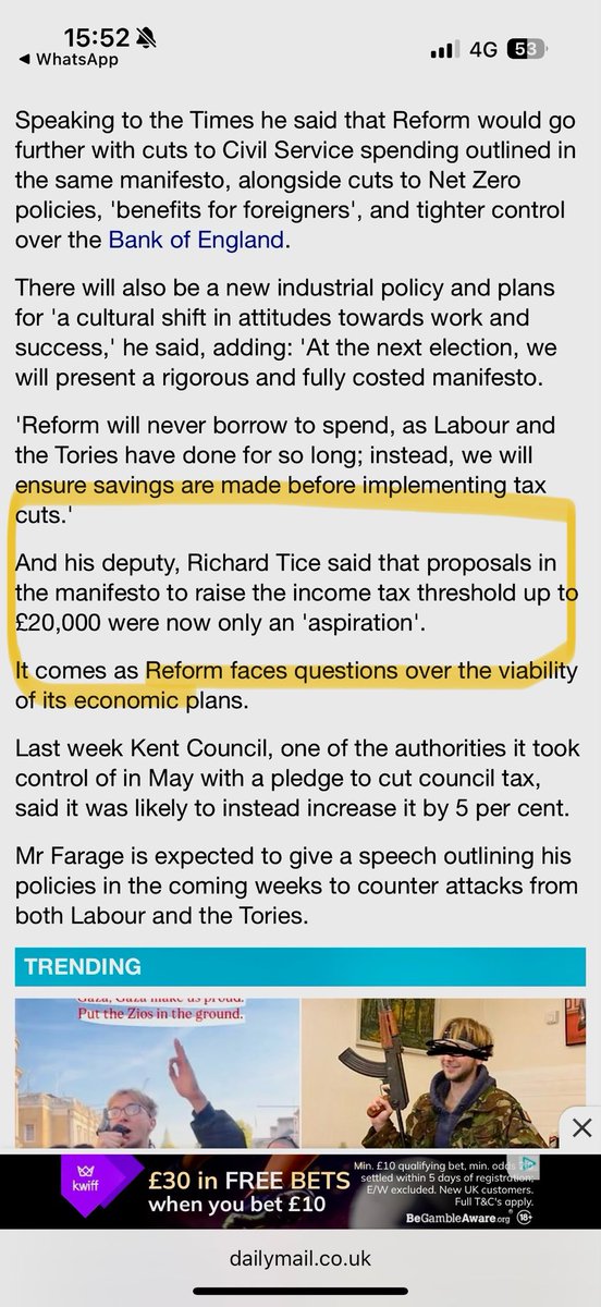 benhabib6's tweet image. By far the best economic policy established by Reform, when I was its deputy leader, was the raising of the income tax threshold from £12,500 per annum to £20,000 per annum.
Doing so would take millions of working class people out of the tax net which is vital to get Britain…