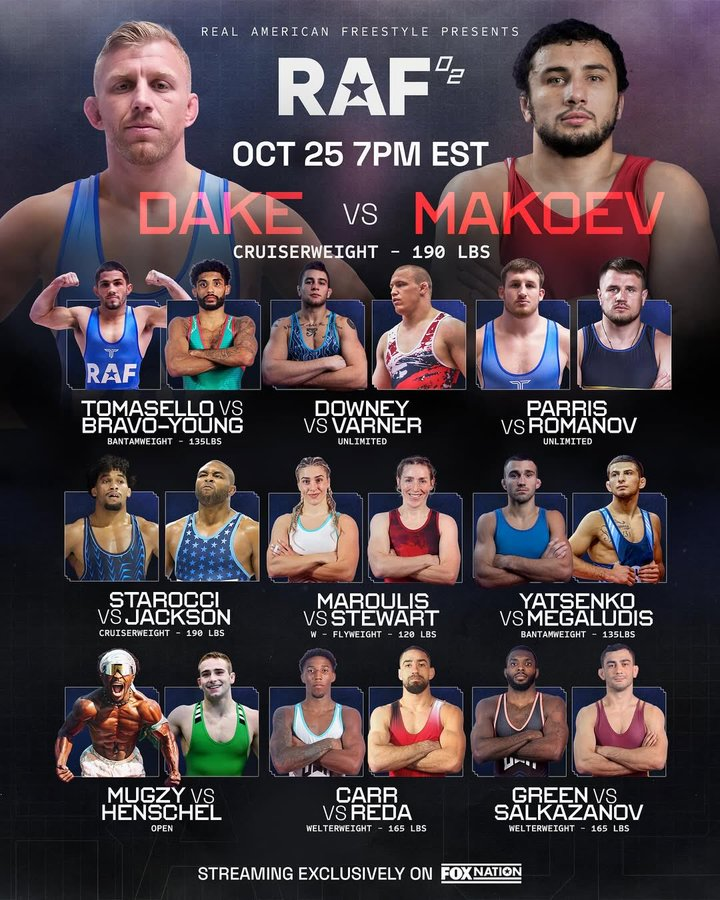 WrestlingSNL's tweet photo. 🔥 RAF 02 is loaded. 🔥

October 25 | 7PM EST | Streaming only on @FoxNation https://t.co/R2uEcPtaYx