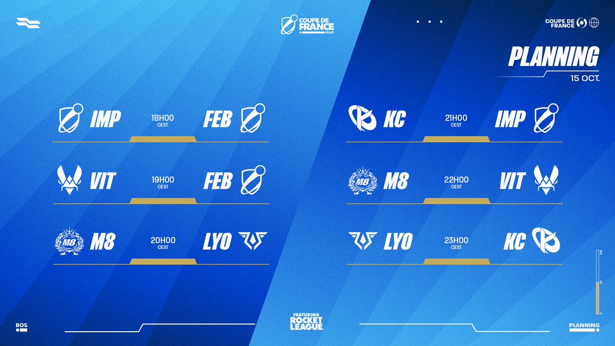 C'EST LE JOUR J 🚨🔥⚽️ Coupe de France Slash x <a href="/RocketLeague/">Rocket League</a> 🚀

Le programme de ta soirée est là ⬇️
Rejoins-nous en stream sur nos réseaux : Twitch, YouTube et TikTok 💻
Maintenant, t'as plus qu'à profiter 🍿
twitch.tv/slash_ftv
#coupedefrance #RocketLeague #eSports #gaming