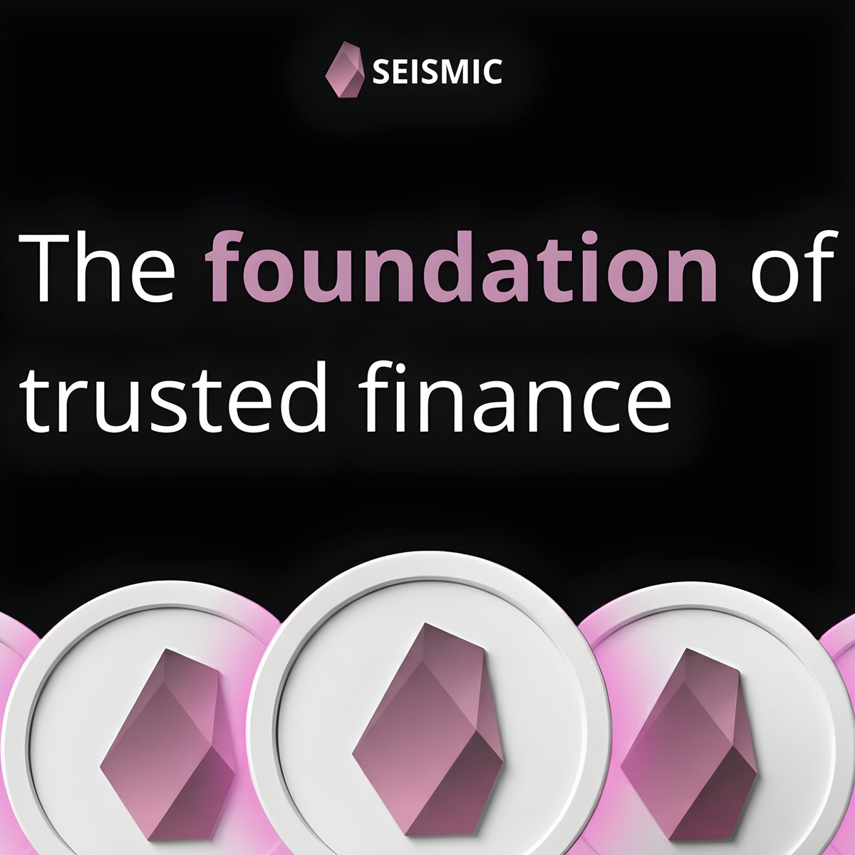 Everyone wants the next crypto narrative.
But the next trillion-dollar wave won’t come from hype ➖ it’ll come from trust.

Trust built on privacy, compliance, and transparency. 

That’s what <a href="/SeismicSys/">Seismic</a> delivers - the foundation of trusted finance.