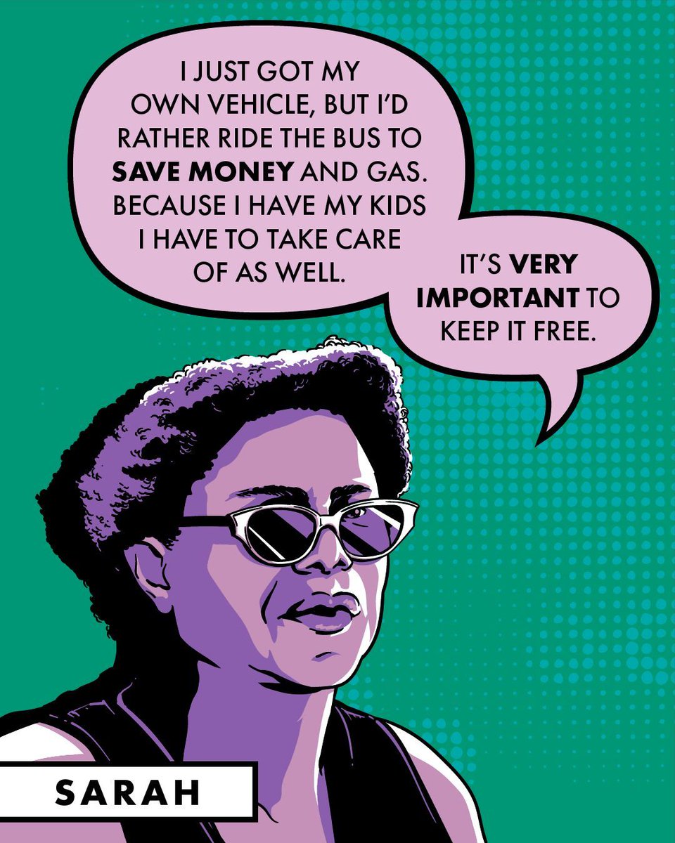 GRTCPulse's tweet image. Sarah
Sarah has been riding since she was 11. Even with a car, she chooses the bus: “With kids to care for, it’s very important to keep it free.” 💬
👉 One of our Riders’ Reasons to keep transit fare free. Support zero fare by riding, sharing, or giving.
#TAPintoTransit #ZeroFare